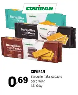 Coviran COVIRAN Barquillo nata, cacao o coco oferta