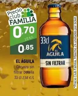 Coviran EL ÁGUILA Cerveza sin filtrar botella oferta