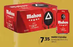Coviran MAHOU 5 Estrellas Cerveza oferta