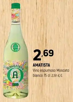 Coviran AMATISTA Vino espumoso Moscato blanco oferta