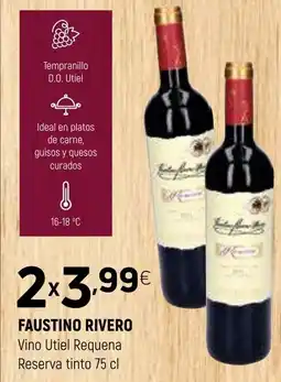 Coviran FAUSTINO RIVERO Vino Utiel Requena Reserva tinto oferta