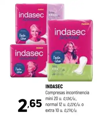 Coviran INDASEC Compresas incontinencia normal oferta