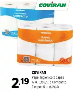 Coviran COVIRAN Papel higiénico 2 capas oferta