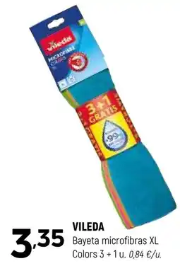 Coviran VILEDA Bayeta microfibras XL Colors 3+1 u oferta