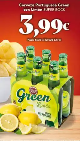 Gadis SUPER BOCK Corvoza Portuguesa Groen con Limón oferta