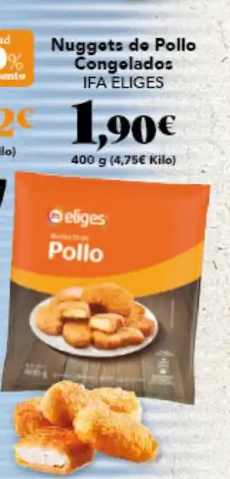 Gadis IFA ELIGES Nuggets do Pollo Congelados oferta