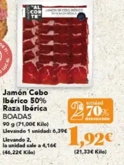 Gadis BOADAS Jamón Cobo Ibérico 50% Raza Ibórica oferta