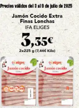 Gadis IFA ELIGES Jamón Cocido Extra Finas Lonchas oferta