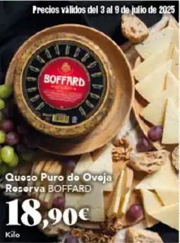Gadis BOFFARD Queso Puro do Ovoja Rocorva oferta