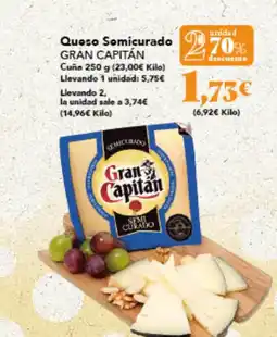 Gadis GRAN CAPITÁN Queso Semicurado oferta