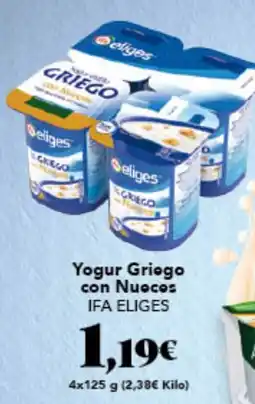 Gadis IFA ELIGES Yogur Griego con Nuocos oferta