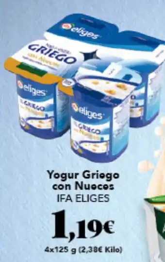 Gadis IFA ELIGES Yogur Griego con Nuocos oferta
