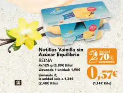Gadis REINA Natillas Vainilla sin Azúcar Equilibrio oferta