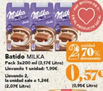Gadis MILKA Batido oferta