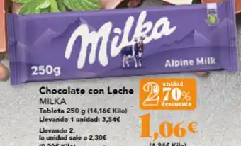 Gadis MILKA Chocolate con Leche oferta