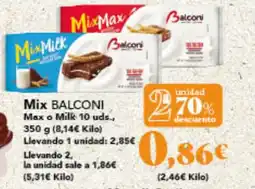 Gadis BALCONI Mix Max o Milk 10 uds oferta