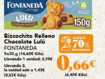 Gadis FONTANEDA Bizcochito Rollono Chocolato Lulú oferta