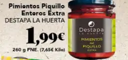 Gadis DESTAPA LA HUERTA Pimientos Piquillo Entoro: Extra oferta