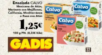 Gadis CALVO Ensalada oferta