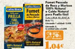 Gadis Fumet de Pescado de Roca y Marisco 100% Natural o caldo natural para paella facil oferta