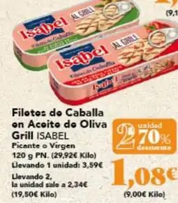 Gadis ISABEL Filotos do Caballa on Acoito do Oliva Grill oferta
