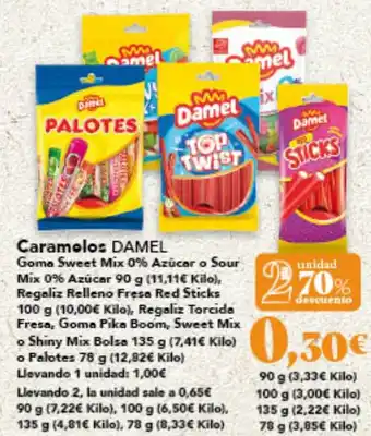 Gadis DAMEL Caramelos oferta