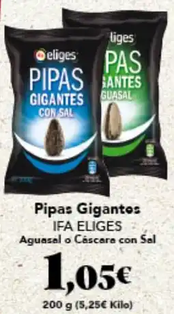 Gadis IFA ELIGES Pipas Gigantos oferta