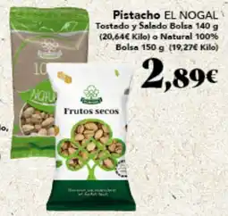 Gadis EL NOGAL Pistacho Tostado y Salado Bolsa oferta