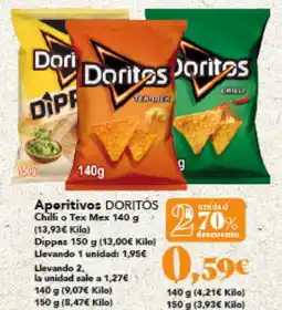 Gadis DORITOS Aperitivos Chilli o Tex Mex oferta