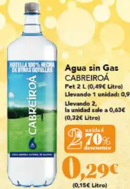 Gadis CABREIROÁ Agua sin Gas oferta