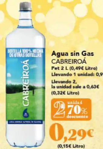 Gadis CABREIROÁ Agua sin Gas oferta