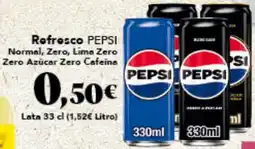 Gadis PEPSI Refresco Normal, Zero, Lime Zero o Zero Azúcar Zero Cafeina oferta