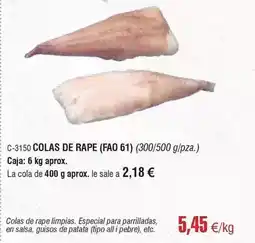 Abordo Colas de rape oferta