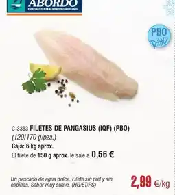 Abordo Abordo - filetes de pangasius oferta