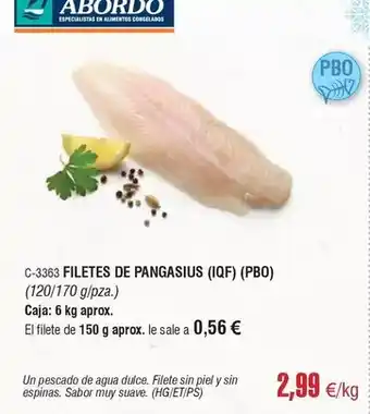 Abordo Abordo - filetes de pangasius oferta