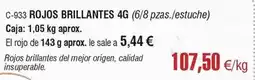 Abordo Origen - rojos brillantes oferta