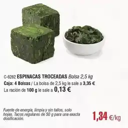 Abordo Solo - espinacas troceadas oferta