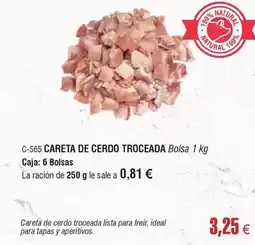 Abordo Lista - careta de cerdo troceada oferta