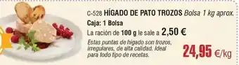 Abordo Ideal - higado de pato trozos oferta