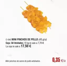 Abordo Mini pinchos de pollo oferta