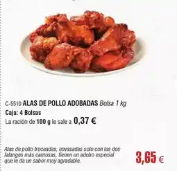 Abordo Solo - alas de pollo adobadas oferta