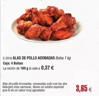 Abordo Solo - alas de pollo adobadas oferta