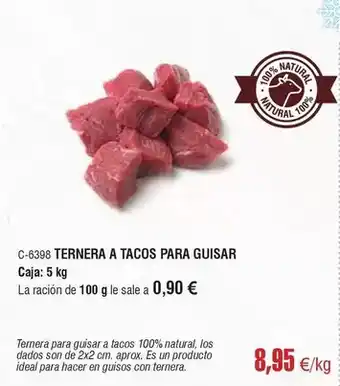 Abordo Ideal - ternera a tacos para guisar oferta