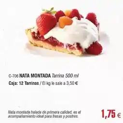 Abordo Ideal - nata montada oferta