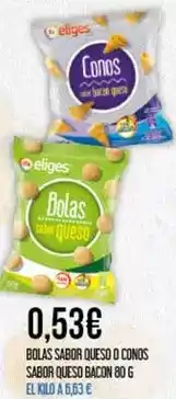 Claudio Ifa eliges - bolas sabor queso o conos sabor queso oferta