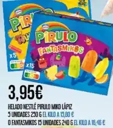 Claudio Pirulo - helado nestlé lapiz oferta