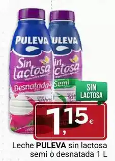 Supermercados Dani Puleva - leche sin lactosa semi o desnatada oferta