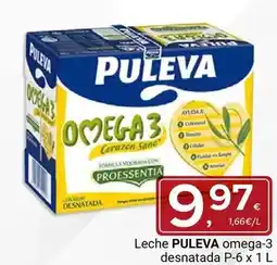 Supermercados Dani Puleva - leche omega-3 desnatada p-6 oferta