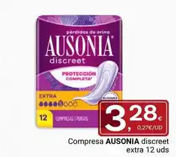 Supermercados Dani Ausonia - compresa discreet extra 12 uds oferta
