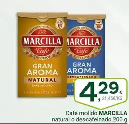 Supermercados Dani Marcilla - café molido natural o descafeinado oferta
